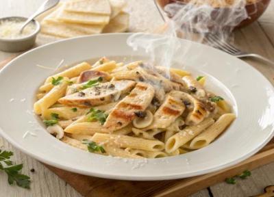 طرز تهیه پاستا چیکن آلفردو ، دستور پخت حرفه ای با مرغ و قارچ طرز تهیه پاستا چیکن آلفردو ، دستور پخت حرفه ای با مرغ و قارچ